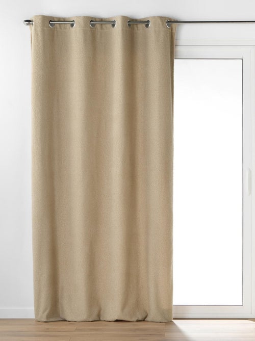 Cortina con Ojetes Wooly Bouclette Unida - Kiabi