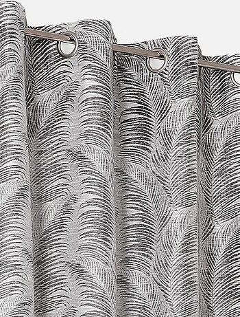 Cortina con ollaos motivos palmas