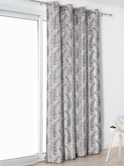 Cortina con ollaos motivos palmas - Kiabi