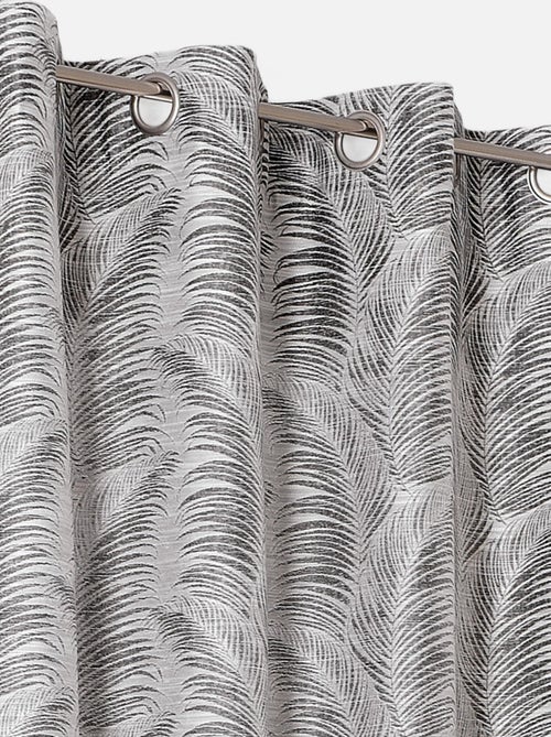 Cortina con ollaos motivos palmas - Kiabi