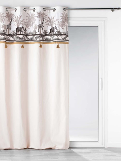 Cortina con parte superior tipo safari - Kiabi