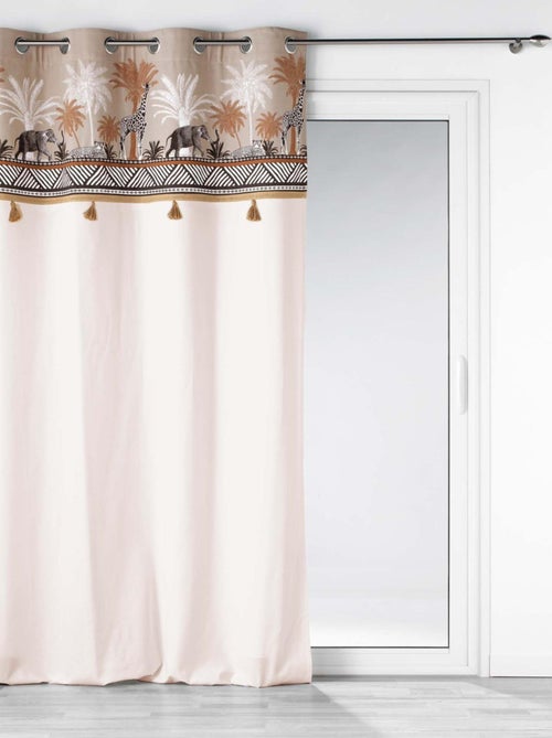 Cortina con parte superior tipo safari - Kiabi