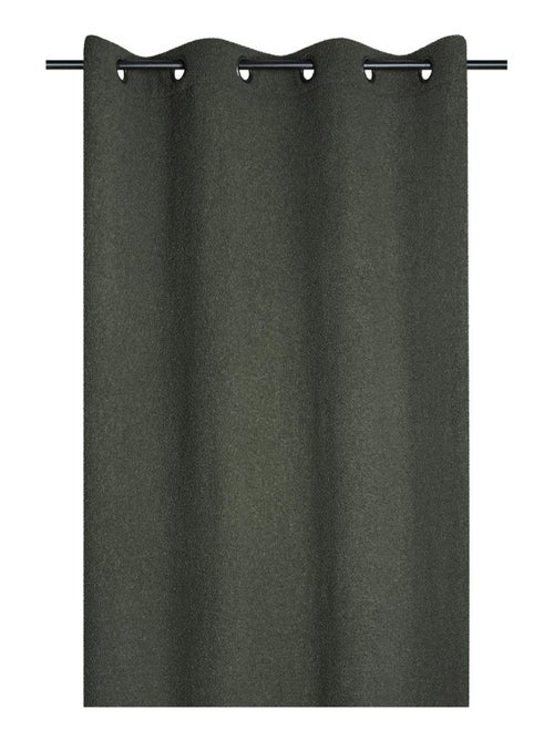 Cortina con suaves ojales efecto bouclette - Kiabi