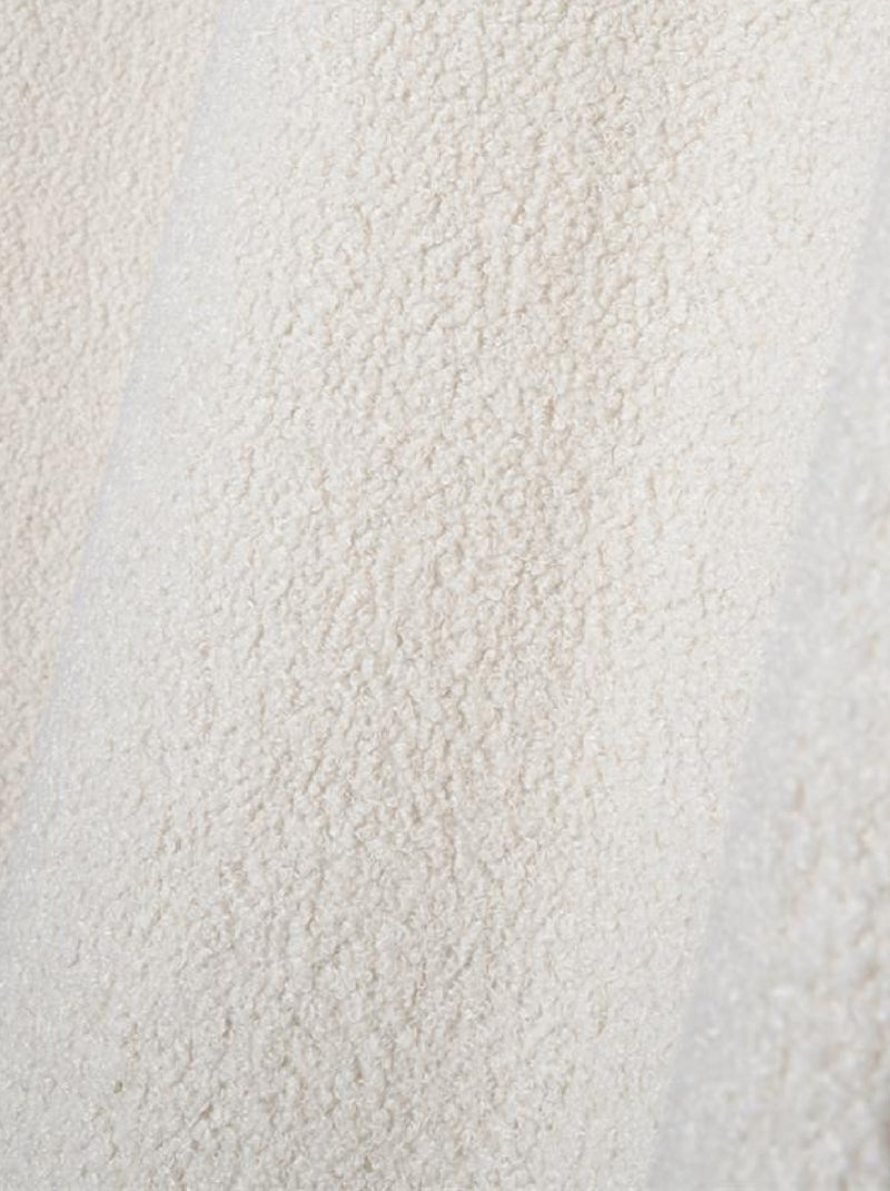 Cortina con suaves ojales efecto bouclette Madera natural - Kiabi
