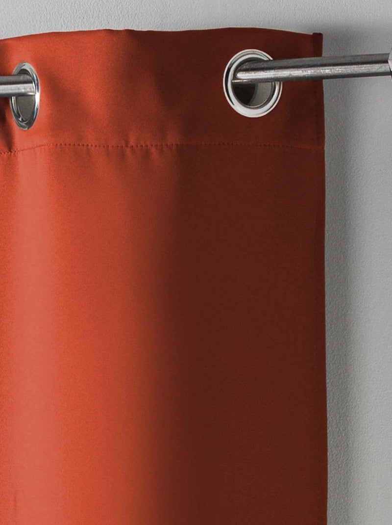Cortina corta oscurecedora del 90% para radiadores Naranja - Kiabi