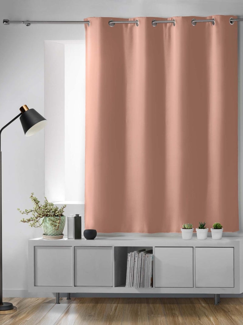Cortina corta oscurecedora del 90% para radiadores Rosa frambuesa - Kiabi