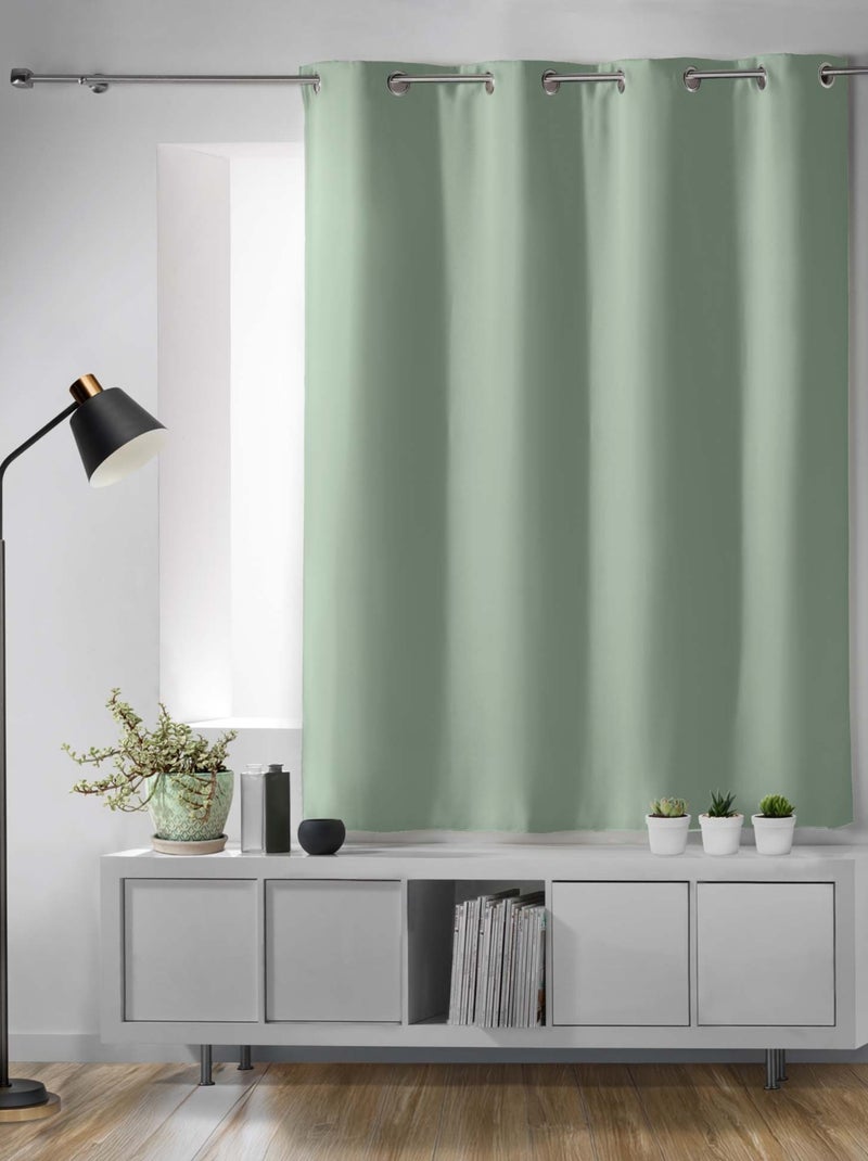 Cortina corta oscurecedora del 90% para radiadores Verde oliva - Kiabi