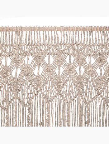 Cortina de alambre de macramé
