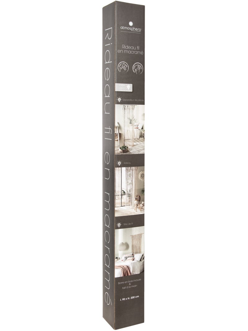 Cortina de alambre de macramé Beige - Kiabi