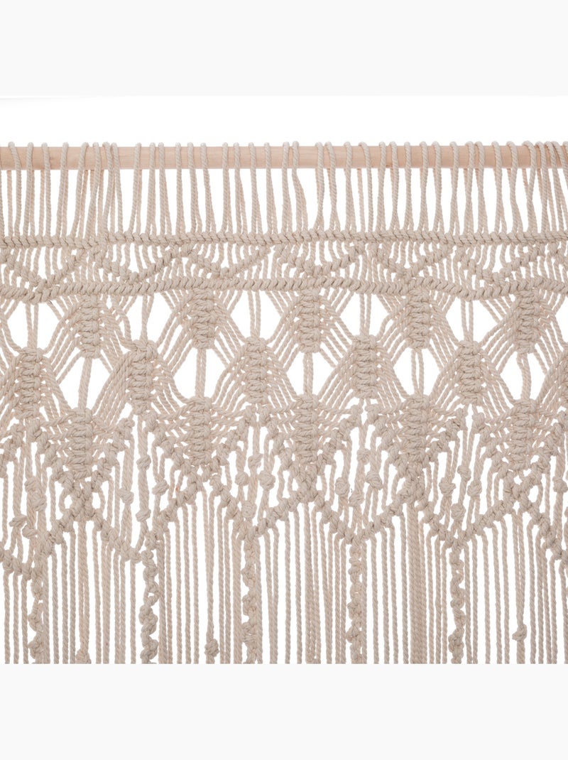 Cortina de alambre de macramé Beige - Kiabi