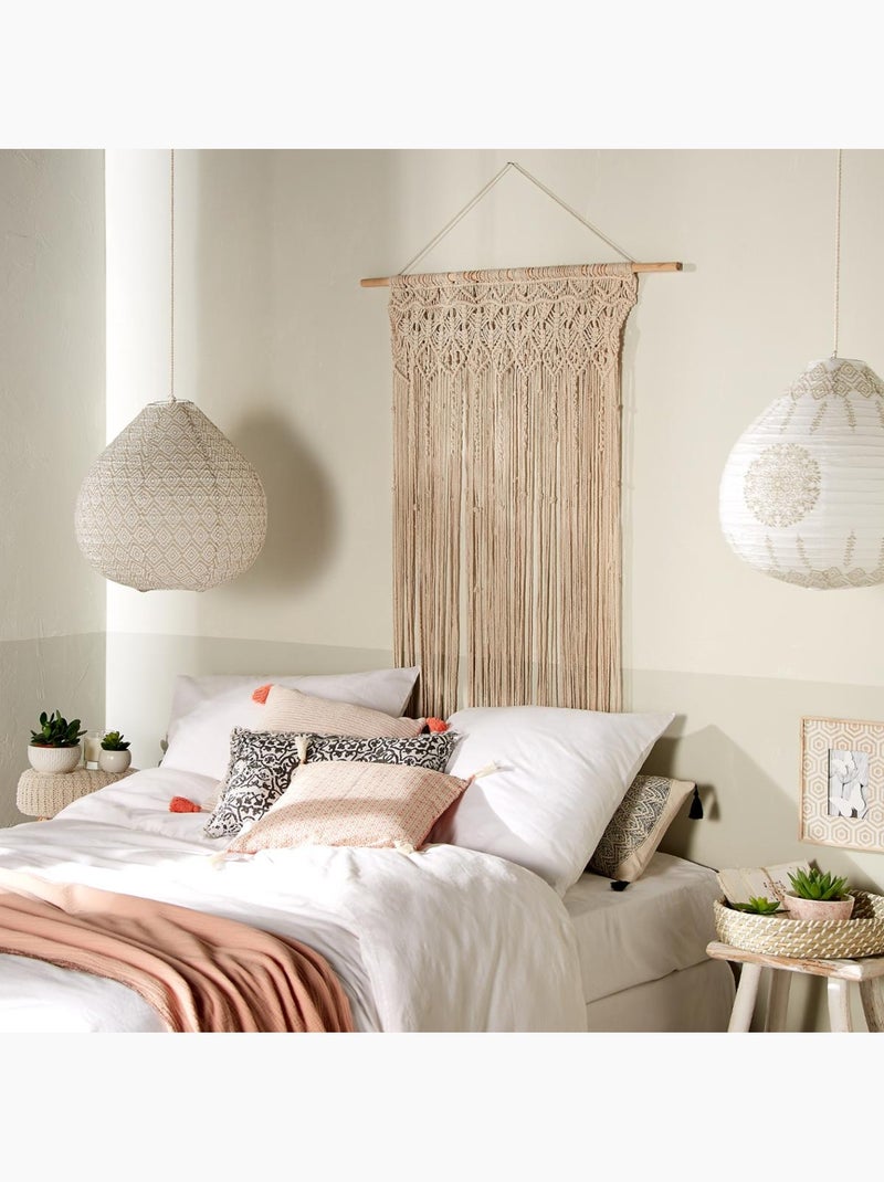 Cortina de alambre de macramé Beige - Kiabi