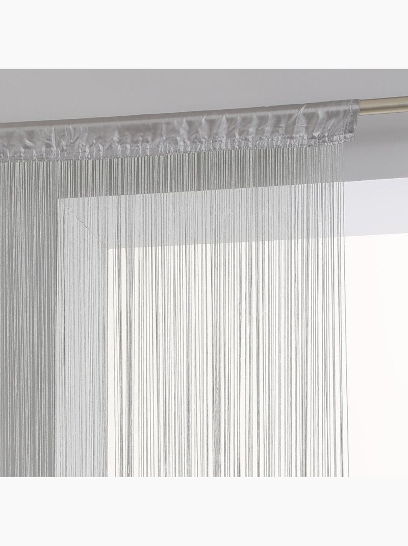 Cortina de alambre gris 90x200cm Gris - Kiabi