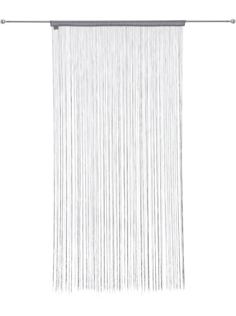 Cortina de alambre gris 90x200cm Gris - Kiabi