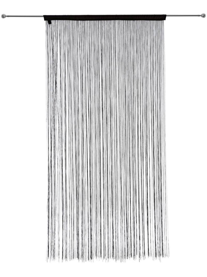 Cortina de alambre negro 90x200cm Negro - Kiabi