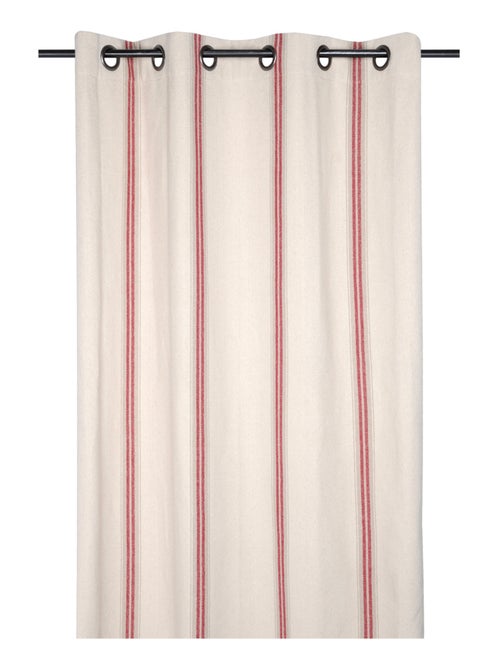 Cortina de algodón 100% con efecto de tapicería antigua - Kiabi