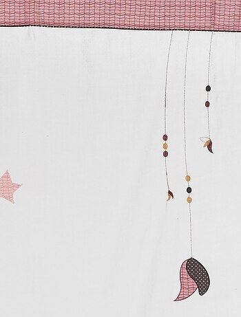 Cortina de algodón beige con patas - SAUTHON