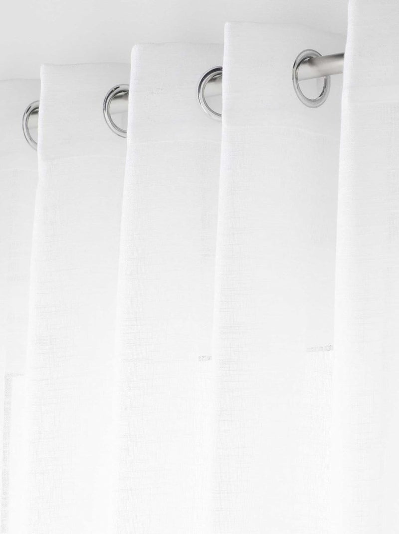 Cortina de Algodón CARLIN PROMO LINGE Blanco - Kiabi