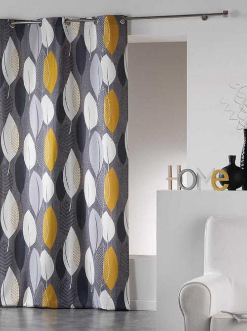 Cortina de algodón “farándola de hojas” - Kiabi