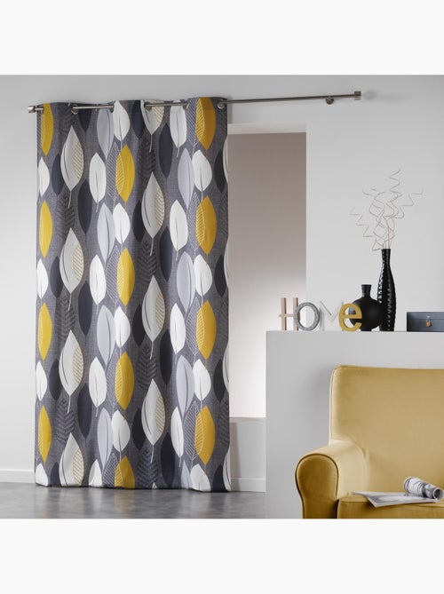 Cortina de algodón “farándola de hojas” - Kiabi