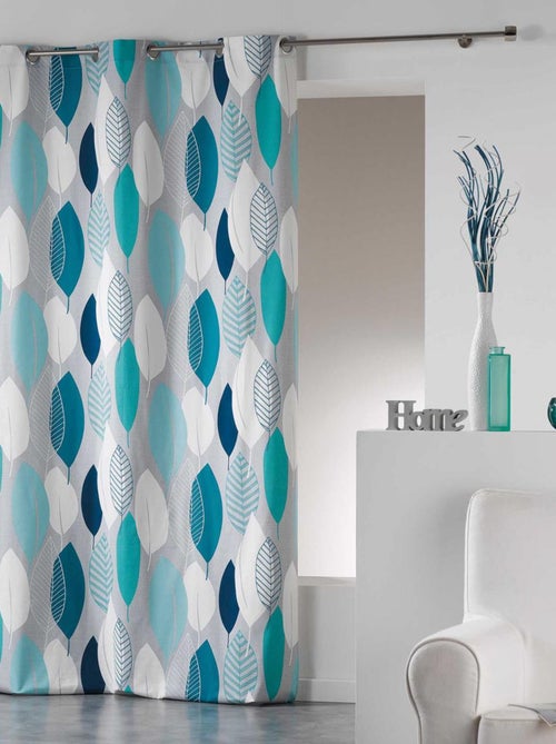 Cortina de algodón “farándola de hojas” - Kiabi