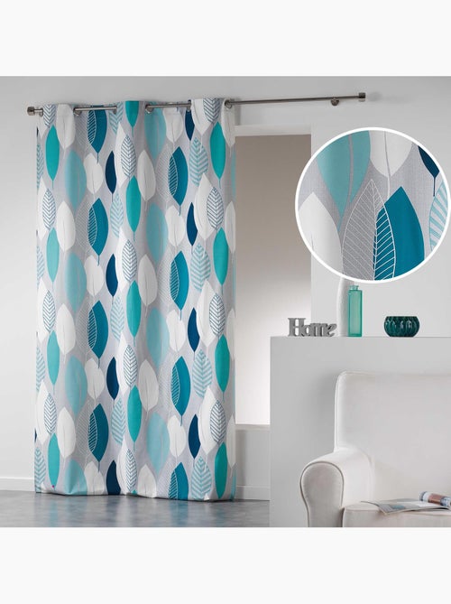 Cortina de algodón “farándola de hojas” - Kiabi