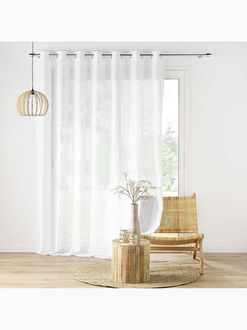 Cortina de Algodón HALTONA PROMO LINGE Blanco - Kiabi