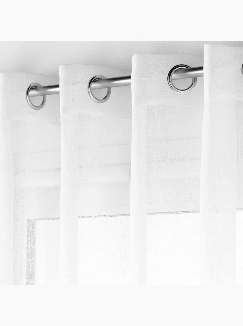 Cortina de Algodón HALTONA PROMO LINGE Blanco - Kiabi