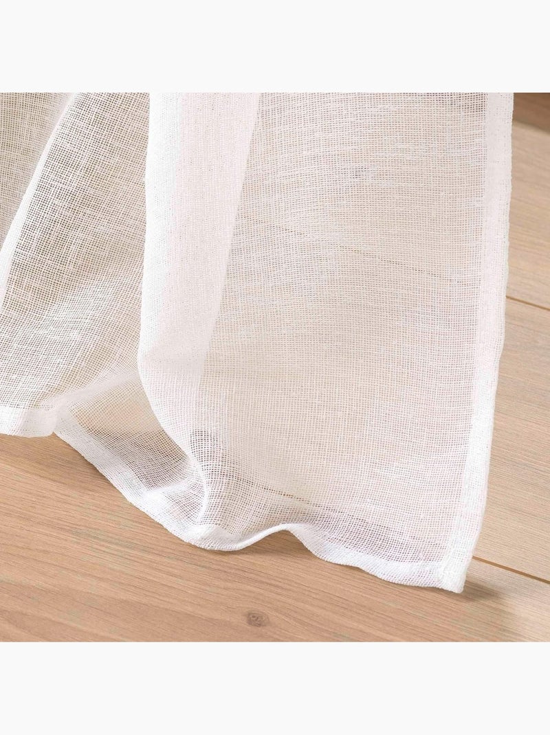 Cortina de Algodón HALTONA PROMO LINGE Blanco - Kiabi
