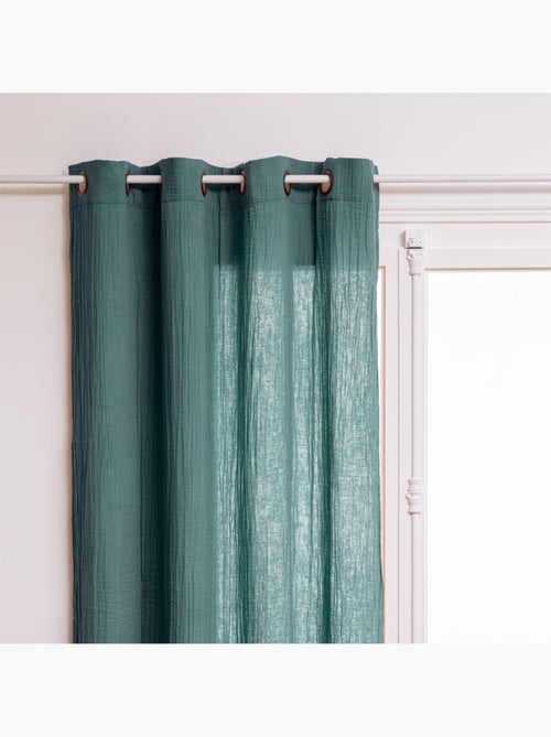 Cortina de algodón jamana 130x260cm verde celadón - Kiabi Cortina de algodón jamana 130x260cm verde celadón - Kiabi