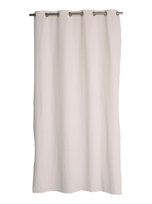 Cortina de algodón reciclado con efecto moteado - Kiabi