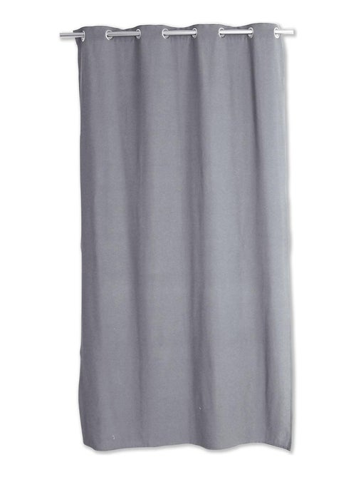 Cortina de algodón reciclado con efecto moteado - Kiabi