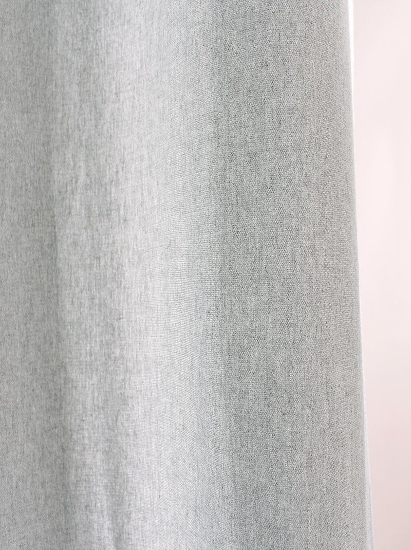 Cortina de algodón reciclado con efecto moteado Gris claro - Kiabi