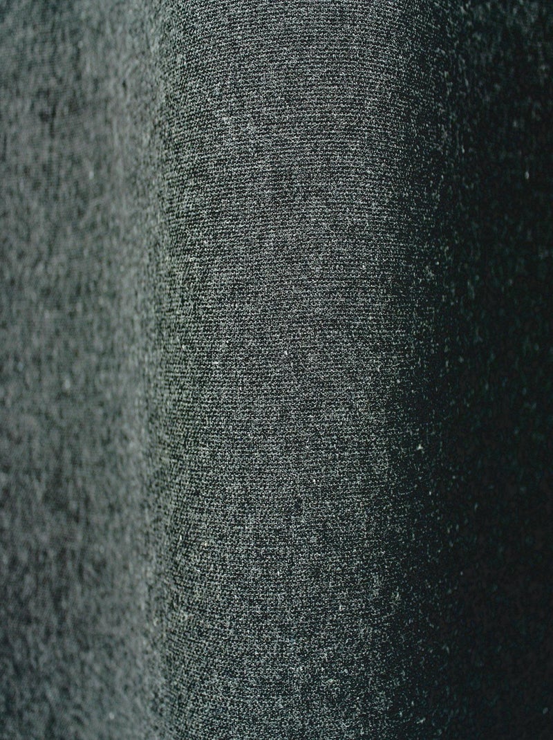 Cortina de algodón reciclado con efecto moteado Gris oscuro - Kiabi