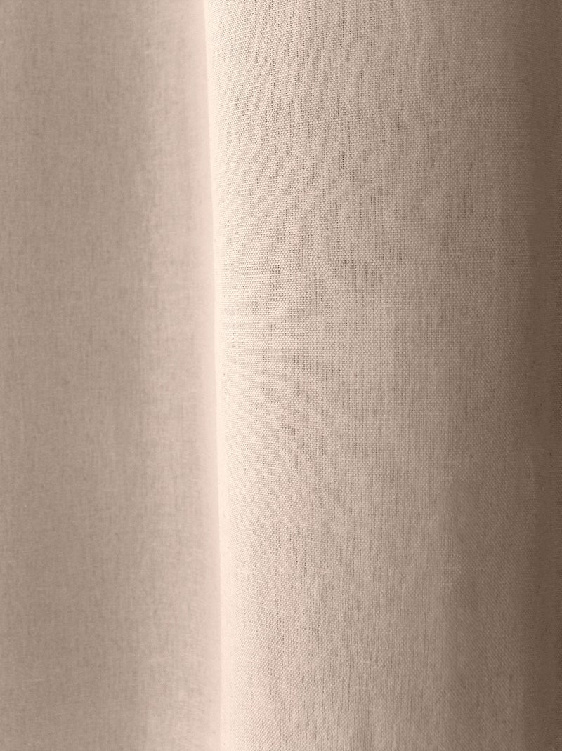 Cortina de algodón reciclado con efecto moteado Madera natural - Kiabi