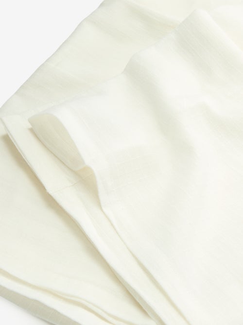 Cortina de algodón texturizado - 140 x 240 cm - Kiabi Cortina de algodón texturizado - 140 x 240 cm - Kiabi
