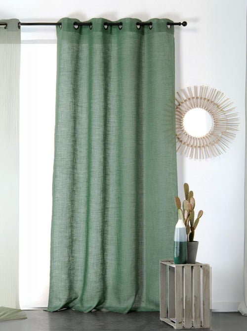 Cortina de cernido natural en lino 100% - Kiabi Cortina de cernido natural en lino 100% - Kiabi