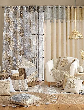 Cortina de decoración con estilo dorado