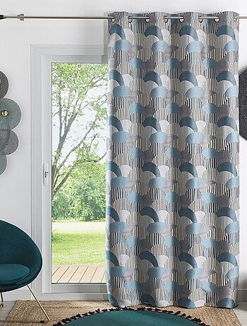 Cortina de decoración con jacquard redondeado