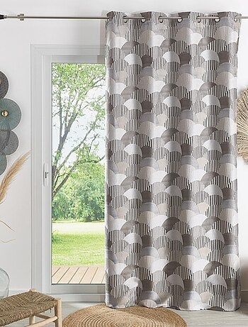 Cortina de decoración con jacquard redondeado