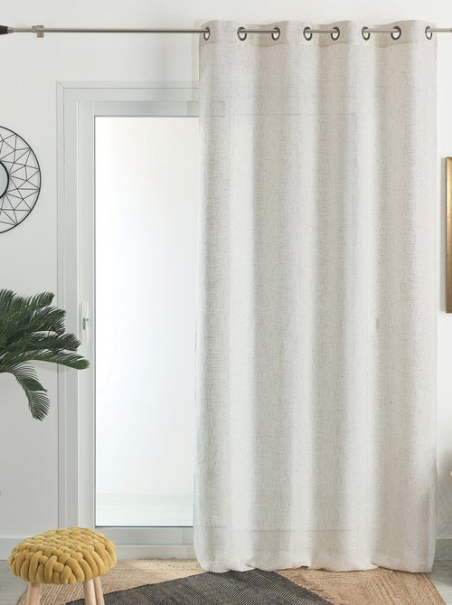 Cortina de decoración de poliéster/lin - Kiabi