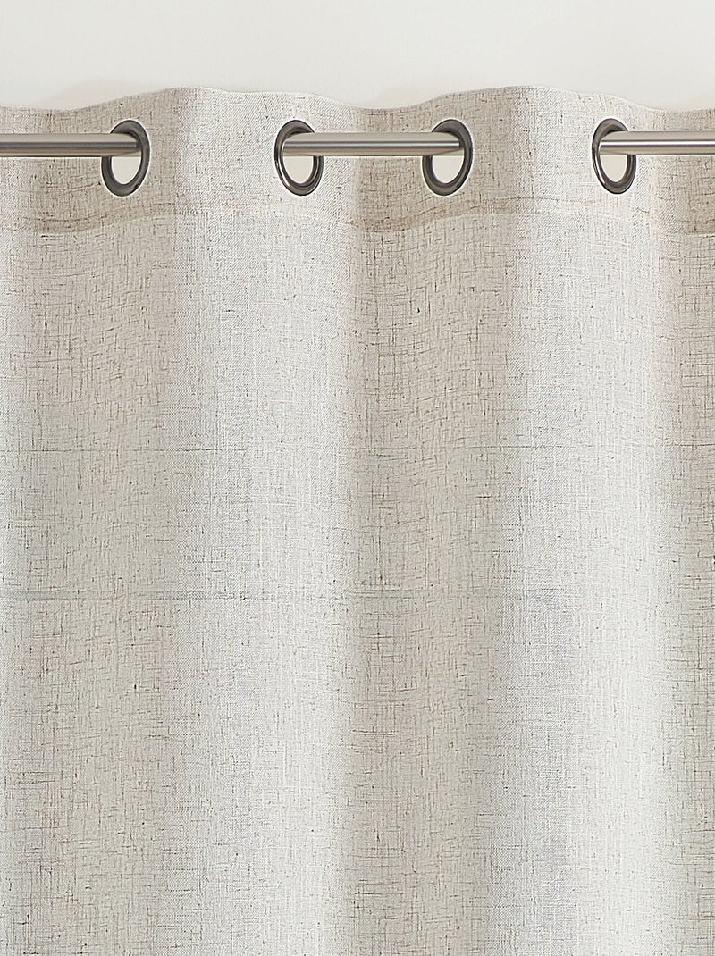 Cortina de decoración de poliéster/lin Madera natural - Kiabi