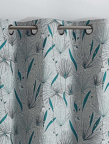 Cortina de decoración en jacquard con motivo de papiro