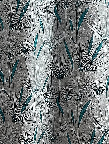 Cortina de decoración en jacquard con motivo de papiro