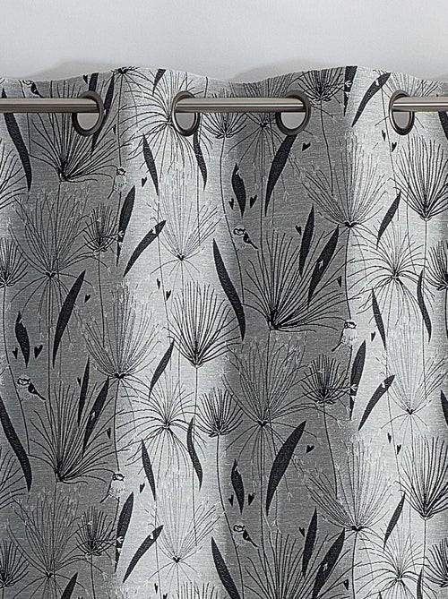 Cortina de decoración en jacquard con motivo de papiro - Kiabi Cortina de decoración en jacquard con motivo de papiro - Kiabi