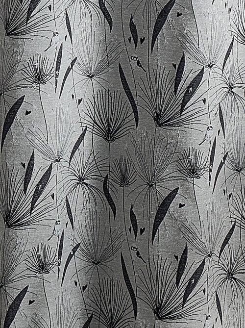 Cortina de decoración en jacquard con motivo de papiro - Kiabi Cortina de decoración en jacquard con motivo de papiro - Kiabi