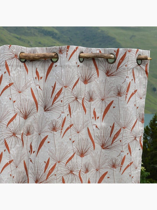 Cortina de decoración en jacquard con motivo de papiro - Kiabi Cortina de decoración en jacquard con motivo de papiro - Kiabi