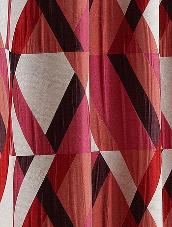 Cortina de decoración geométrica