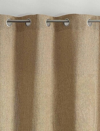 Cortina de decoración lisa y tramada