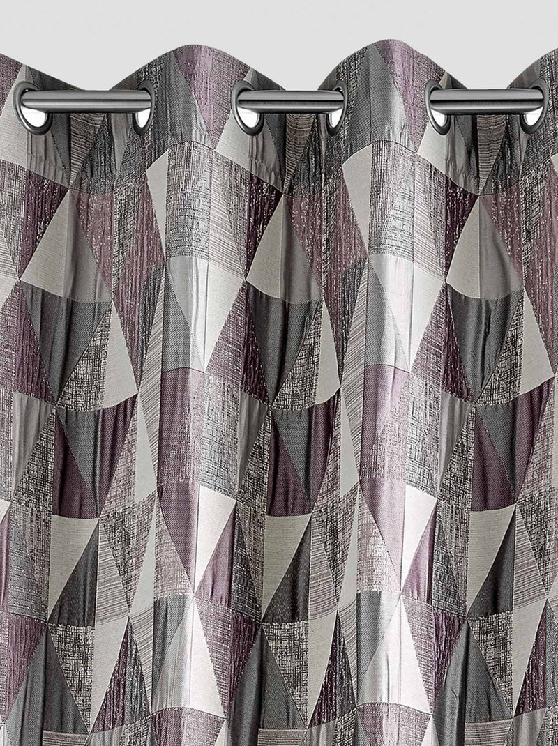 Cortina de diseño con motivo triangular Rosa pastel - Kiabi