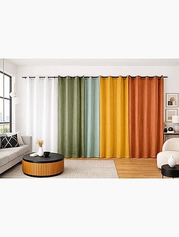 Cortina de doble gasa de algodón, 135x240 cm